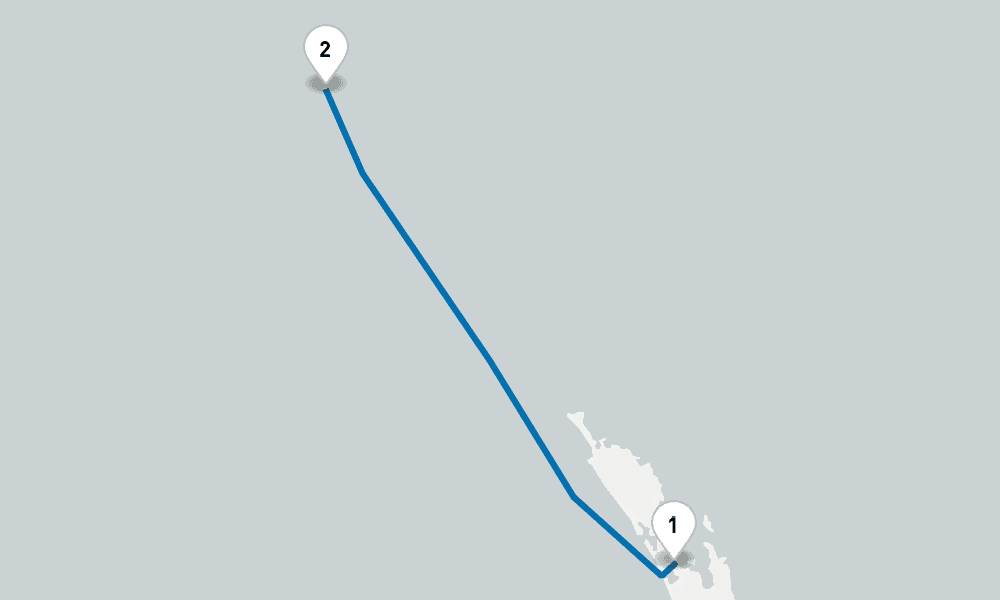 4 days, round-trip Norfolk Island 5日間