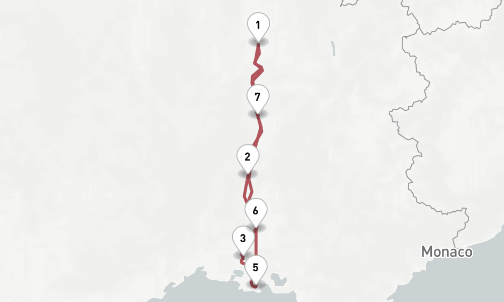 7 days, round-trip Rhne 8日間