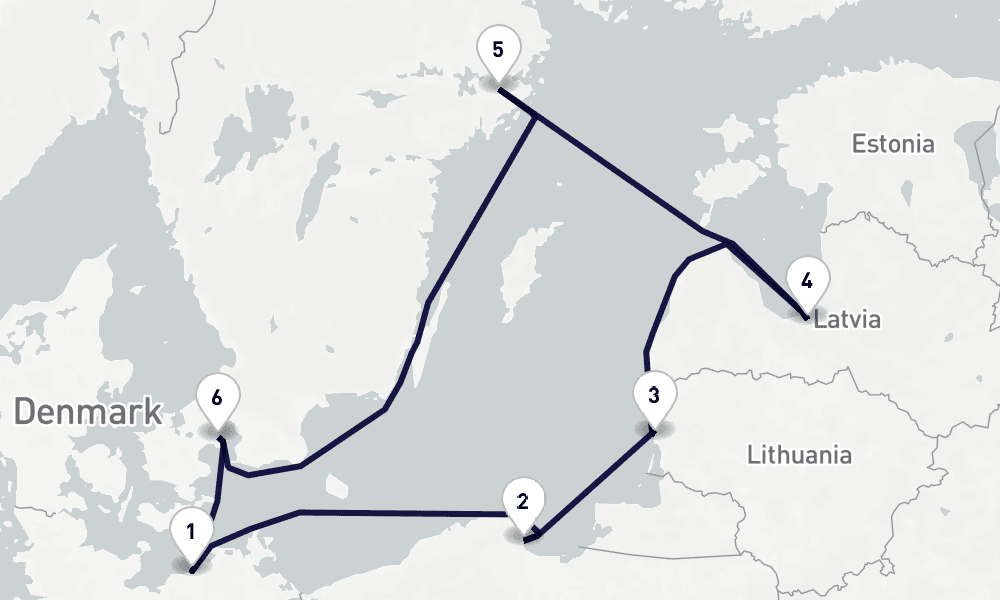 7 days, round-trip Northern Europe 8日間