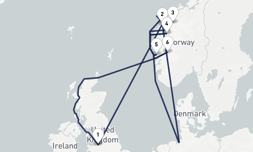 10 days, round-trip Waterfalls Fjords of Norway 11日間