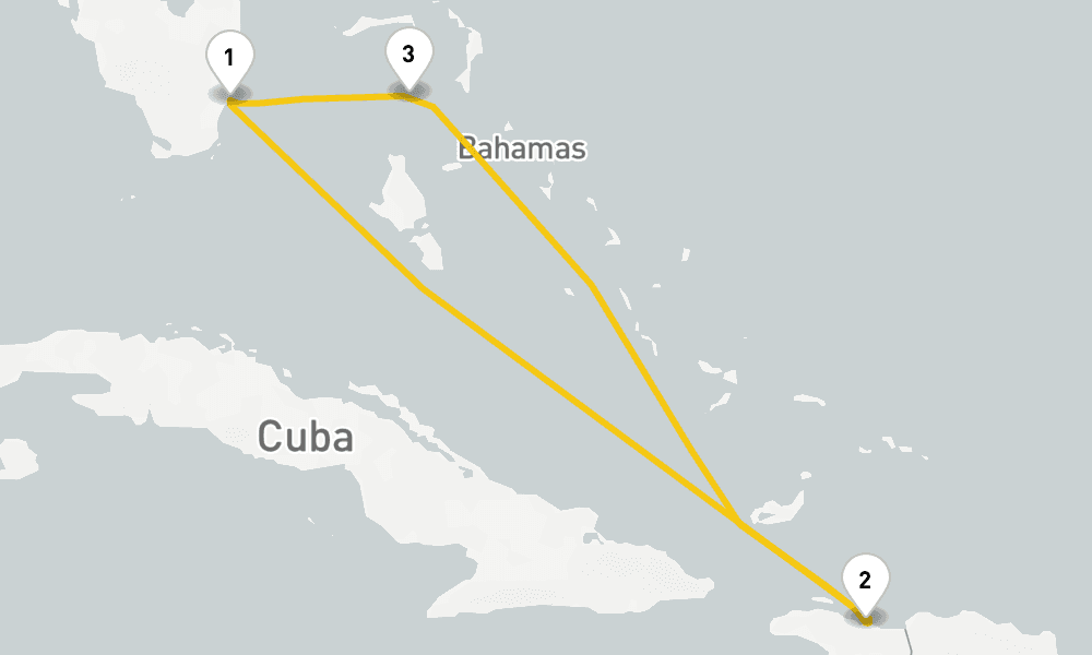 5 days, round-trip Eastern Caribbean Perfect Day 6日間