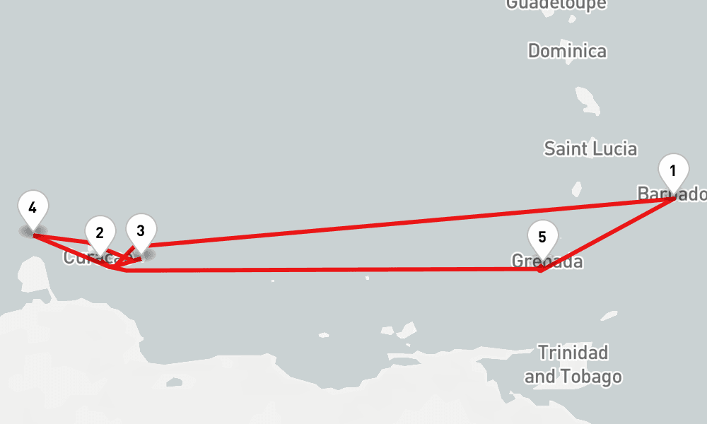 7 days, round-trip Exotic Islands 8日間