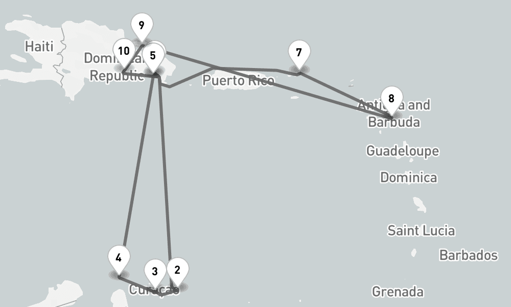 14 days, round-trip - Karibische Inselwelten - AbBis La Romana 15日間