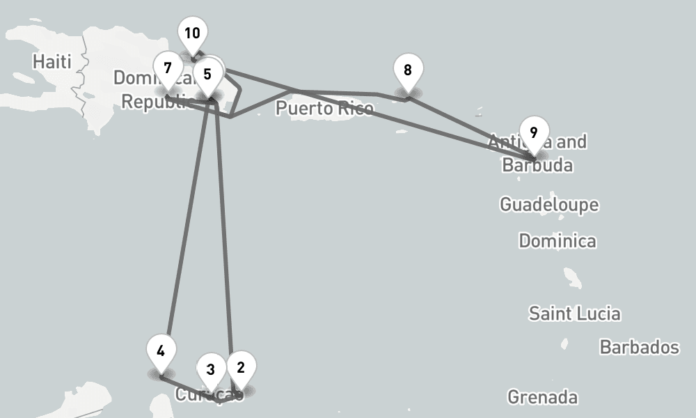 14 days, round-trip - Karibische Inselwelten - AbBis La Romana 15日間