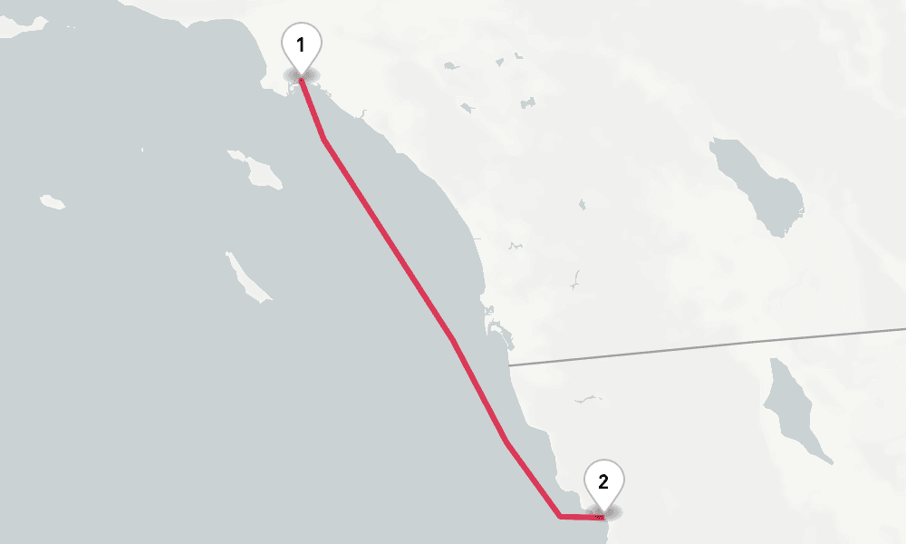 3 days, round-trip Baja Mexico 4日間
