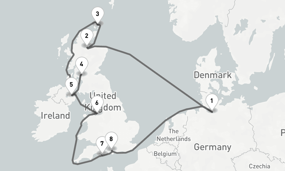 12 days, round-trip - Best Of Grosbritannien Und Irland - AbBis Hamburg 13日間