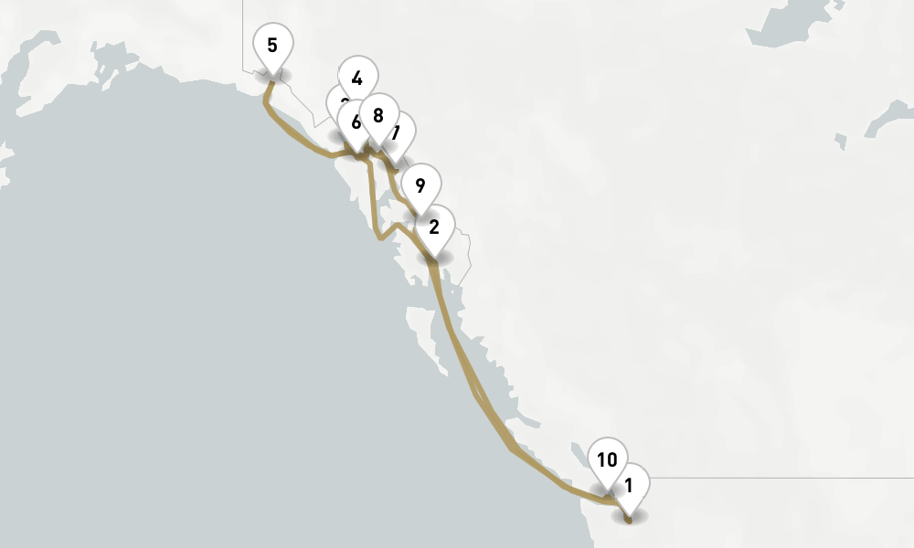 12 days, round-trip Alaska 13日間