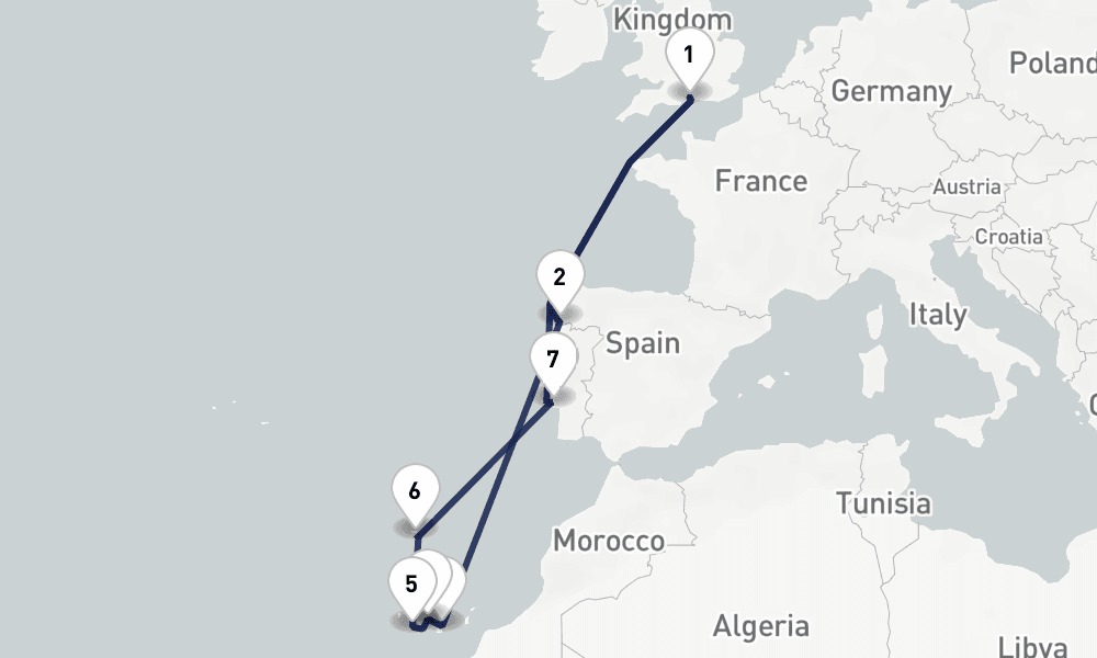 14 days, round-trip Autumn Warmth in the Canary Islands 15日間