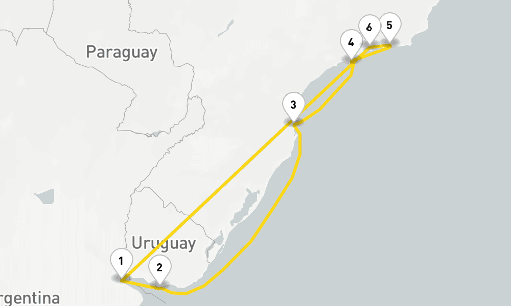 9 days, round-trip South America from Buenos Aires 10日間
