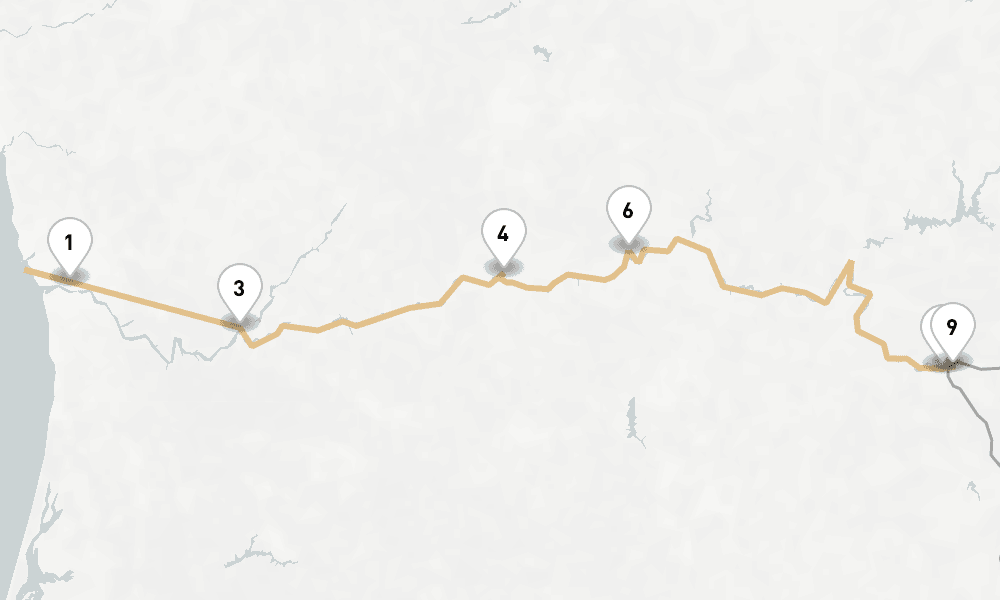 7 nights / 8 days, one-way from Porto to Vega de Terron