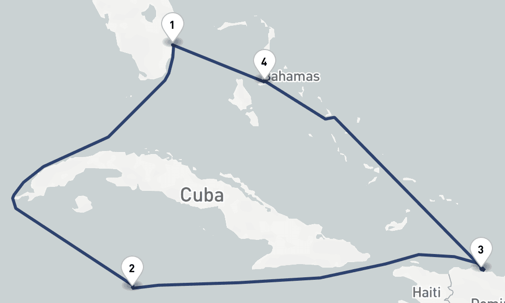 7 days, round-trip Western Caribbean 8日間