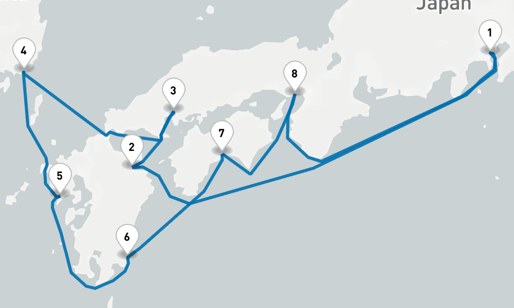 11 days, round-trip Japan Explorer Cherry Blossoms 12日間