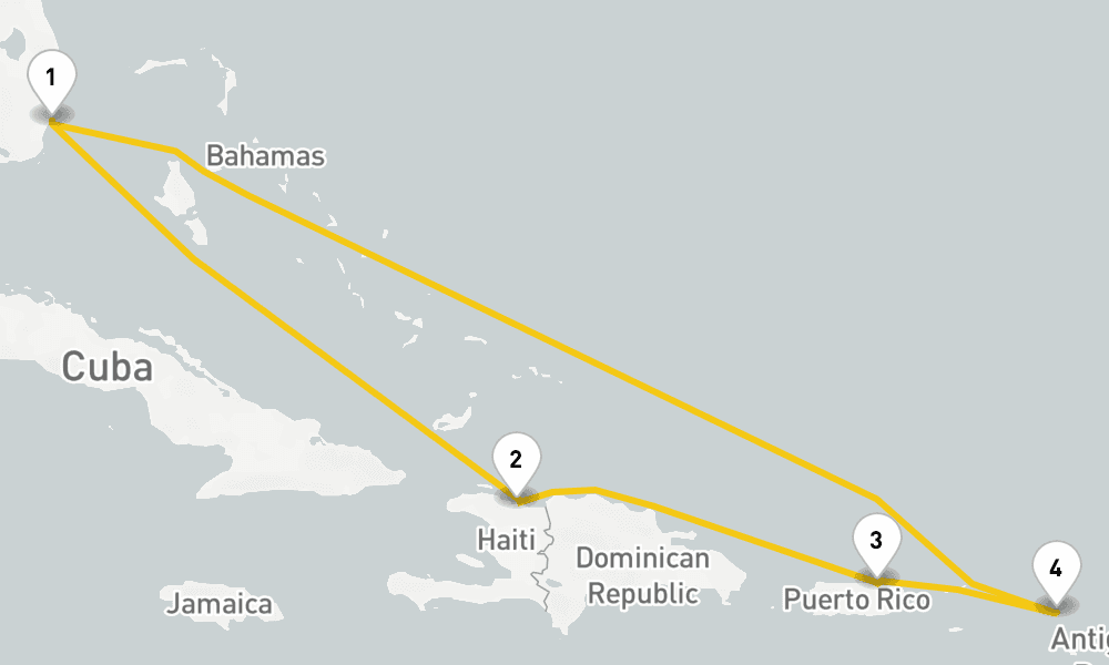 7 days, round-trip Atlantis Caribbean Cruise 8日間