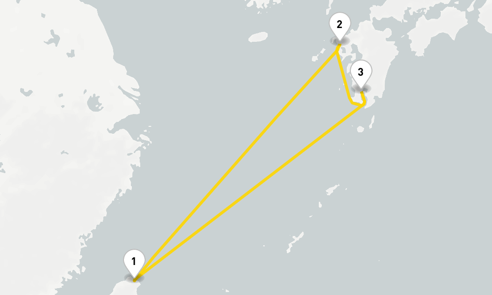 5 days, round-trip Asia from Keelung Taipei 6日間