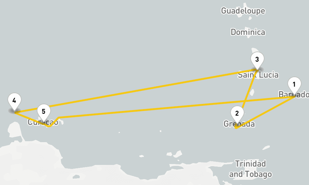 7 days, round-trip Exotic Islands 8日間