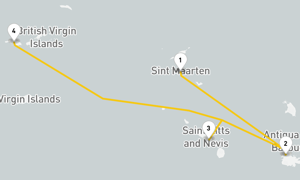 11 days, round-trip Eastern Caribbean Cruise 12日間