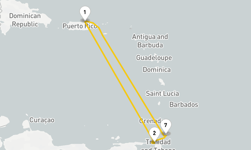 9 days, round-trip Epic Carnival Experience 10日間