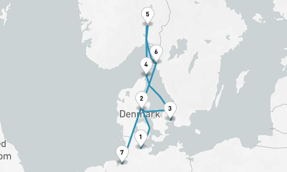 7 days, one-way from Kiel to Bremerhaven 8日間