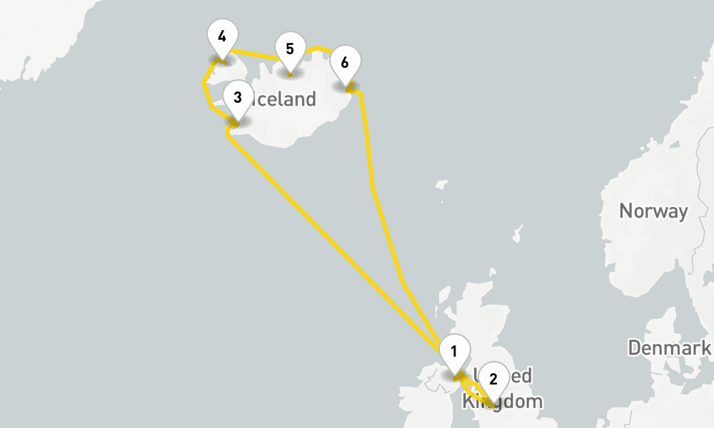 10 days, round-trip Icelands Land Of Ice Fire 11日間
