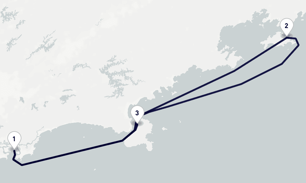 4 days, round-trip South America 5日間