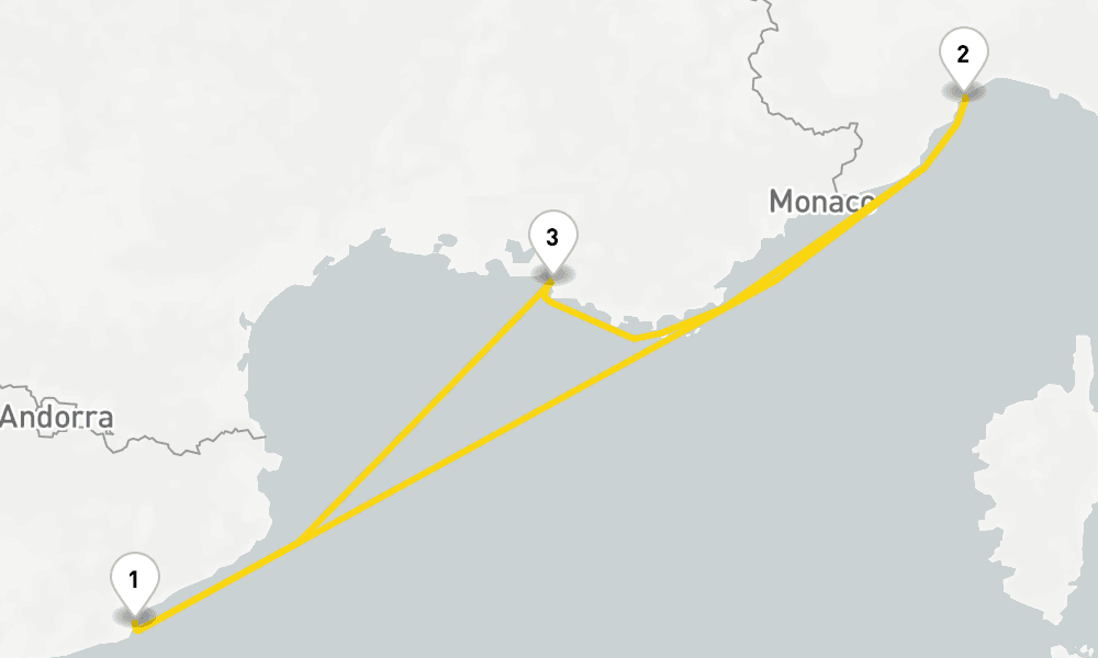 3 days, round-trip Ocean Cruises from Barcelona 4日間