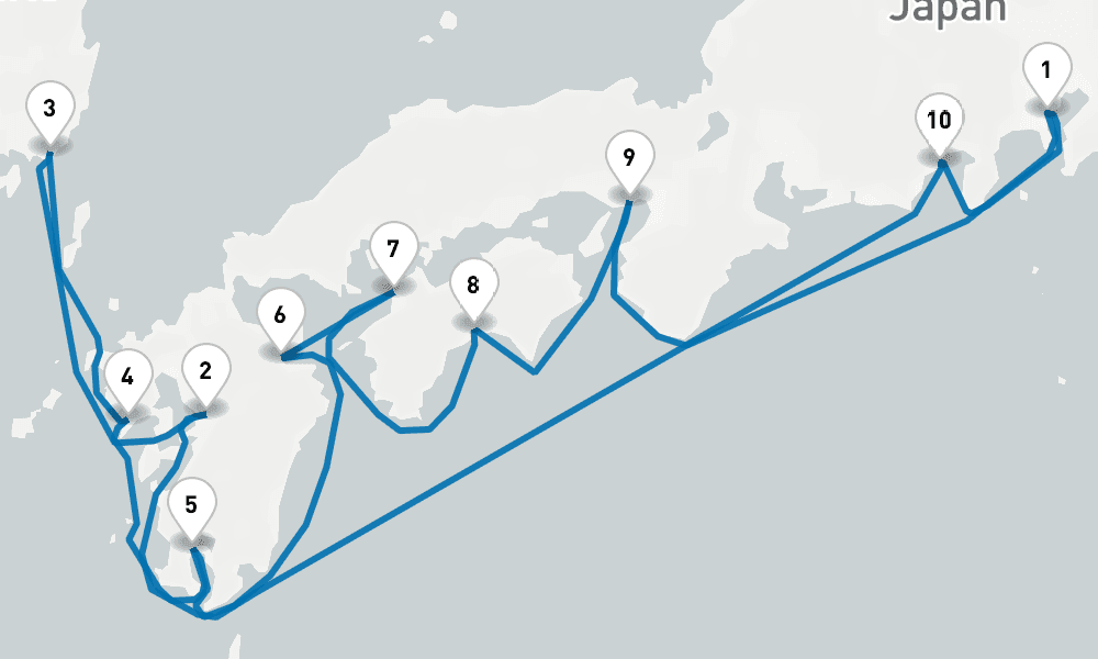 12 days, round-trip Japan Explorer Cherry Blossoms 13日間