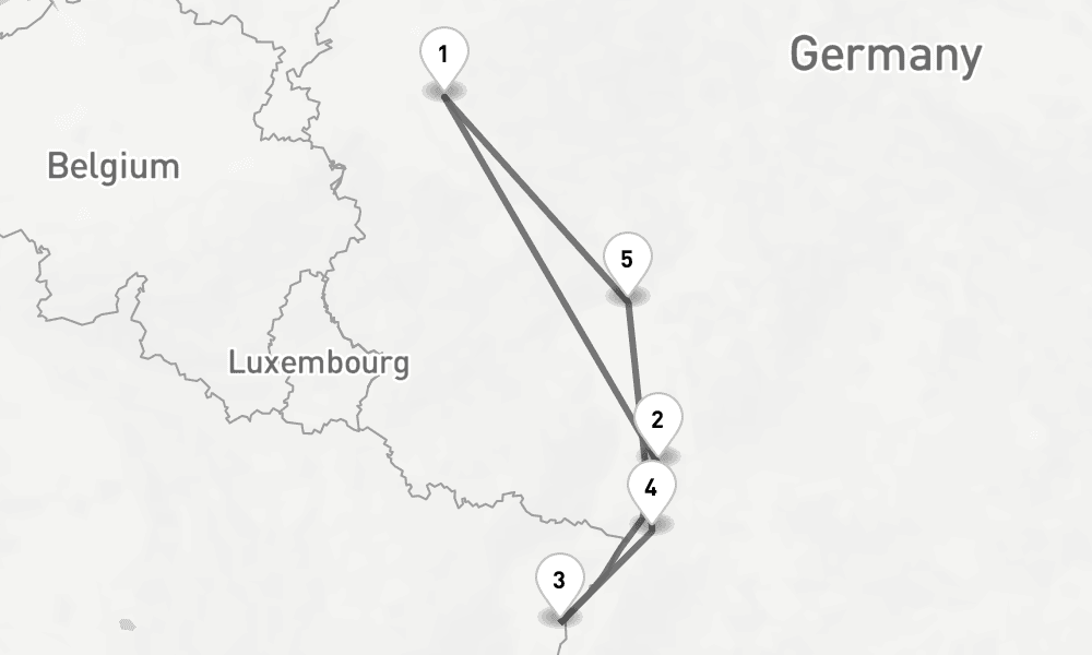 6 days, round-trip Rhine 7日間