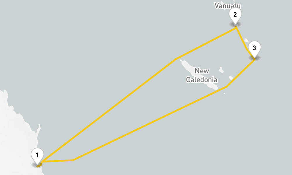 7 days, round-trip South Pacific Cruise 8日間