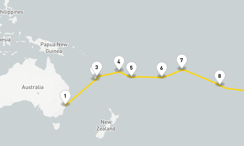 40 days, one-way from Sydney to Buenos Aires 41日間