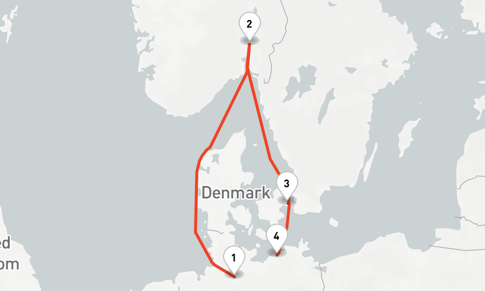 4 nights / 5 days, one-way from Hamburg to Warnemunde (Rostock, Germany)