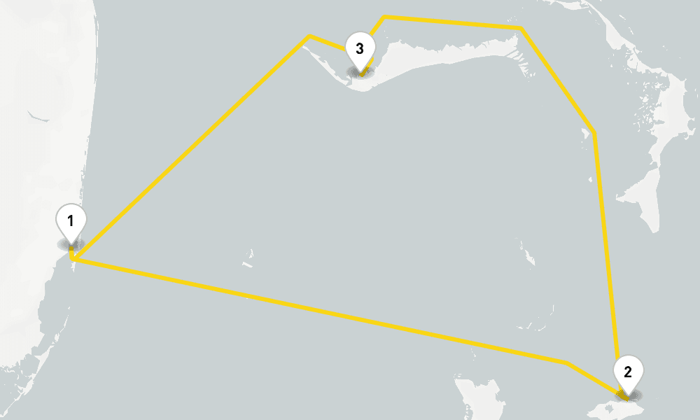 4 days, round-trip Bahamas Duo 5日間