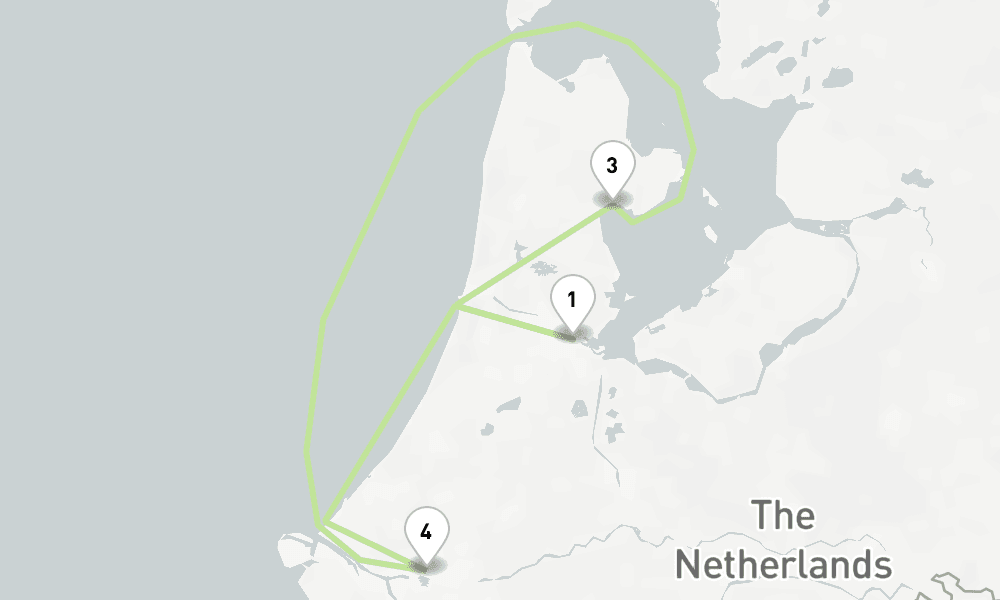 5 days, round-trip The Best of The Netherlands 6日間