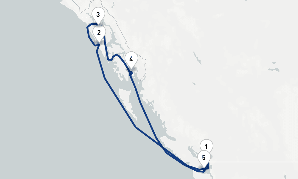 8 days, round-trip Cruise Canada Alaska Cruise Vancouver, Klawock Icy Strait Point 9日間