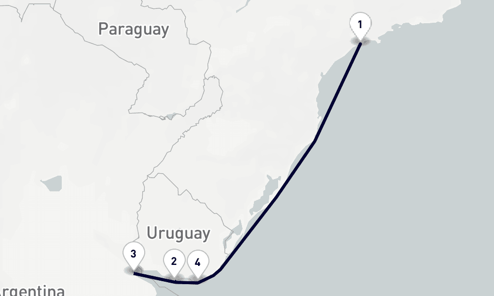 8 days, round-trip South America 9日間