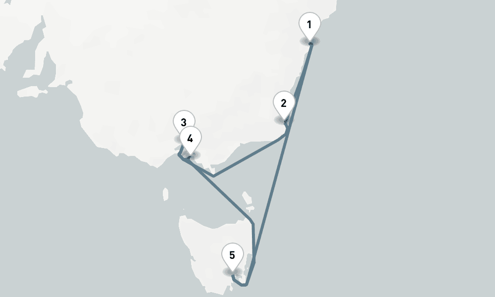 10 nights / 11 days, Sydney (NSW, Australia) Round trip