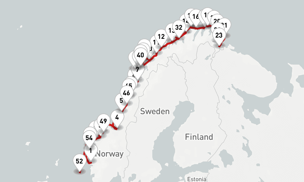 11 nights / 12 days, Bergen Round trip