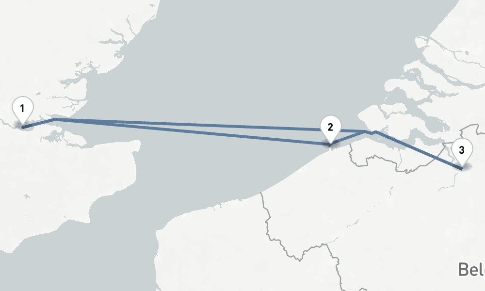 3 nights / 4 days, Tilbury (London, England) Round trip