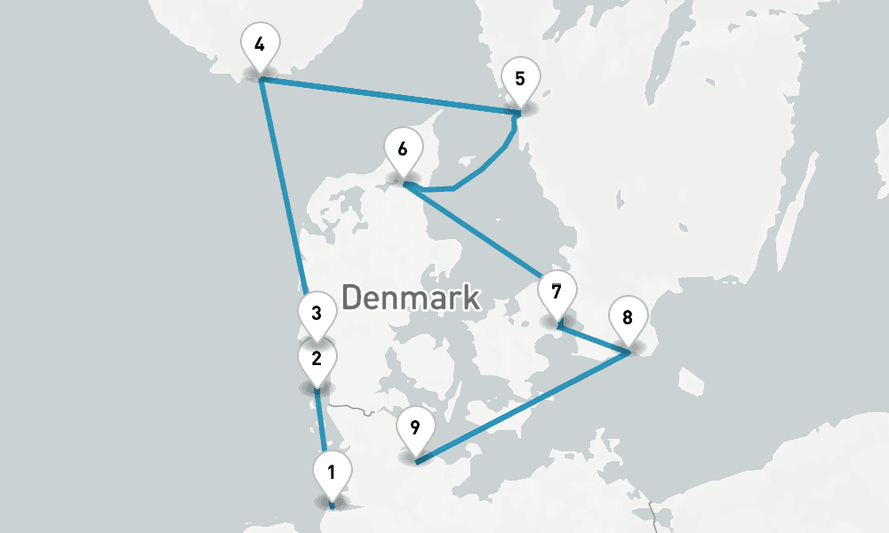 10 nights / 11 days, one-way from Cuxhaven to Kiel