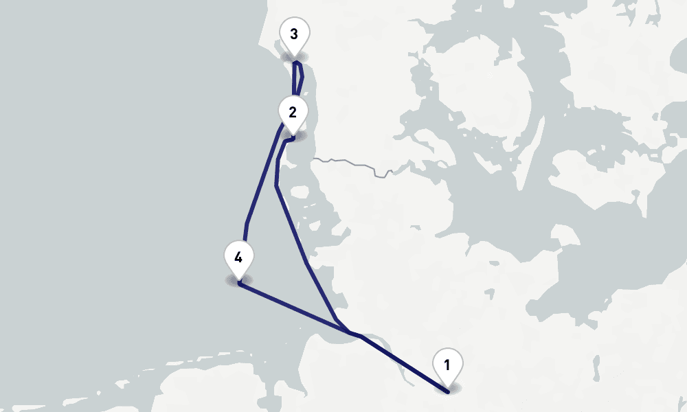 4 days, round-trip German Bight 5日間