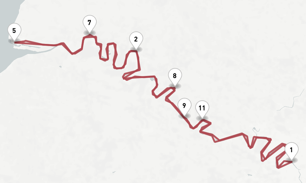 9 days, round-trip Seine 10日間