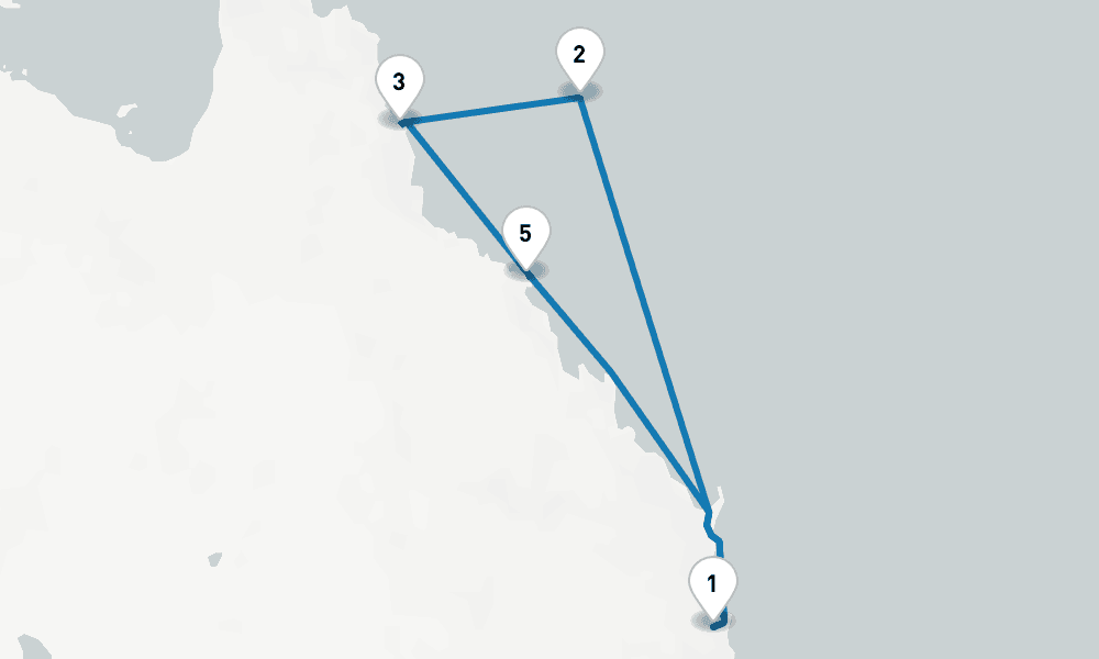 7 days, round-trip Great Barrier Reef 8日間