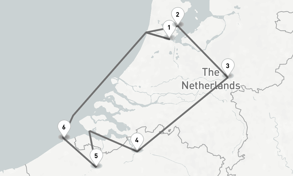 7 days, round-trip Bruges, Medieval Flanders, Amsterdam The Dutch Bulbfields River Cruise - MS Emily Bront 8日間