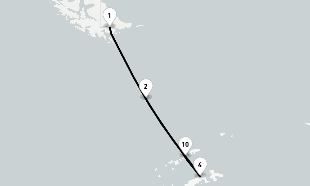 12 days, round-trip Antarctica 13日間
