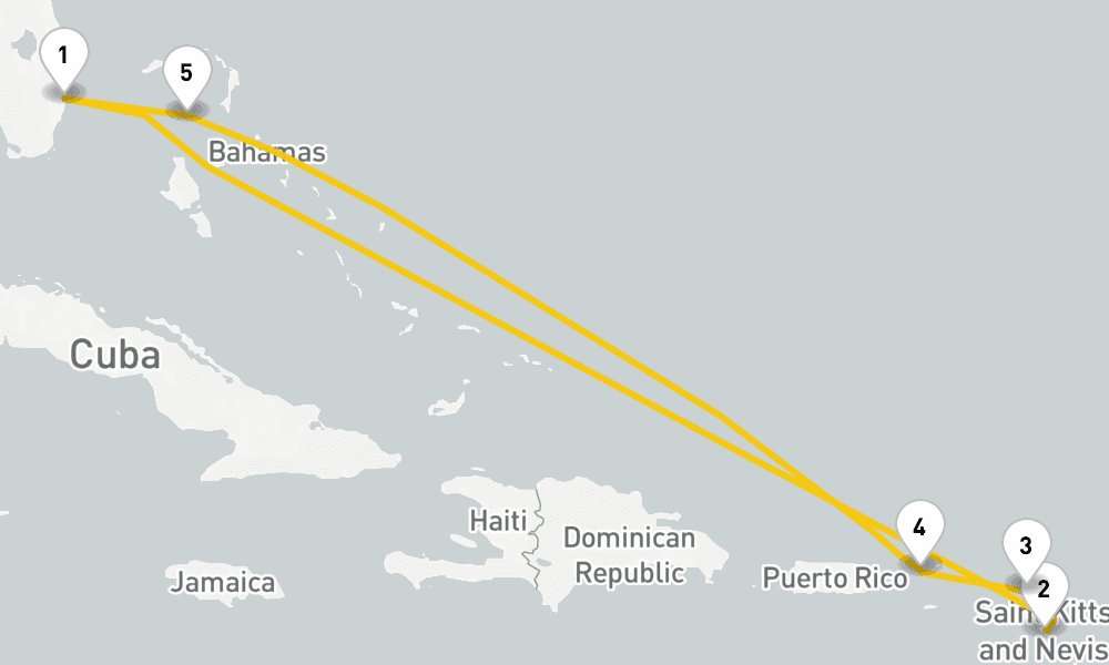 8 days, round-trip Eastern Caribbean Perfect Day 9日間