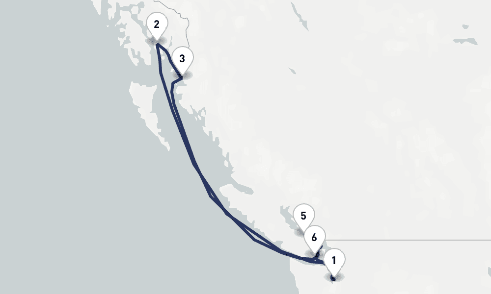 7 days, round-trip Great Bear Rainforest 8日間