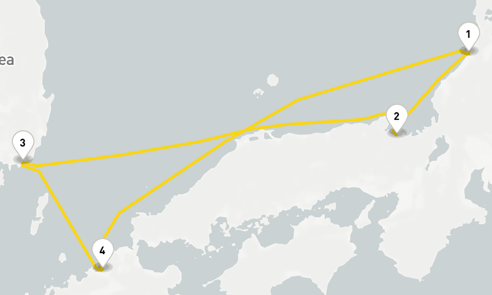 5 days Kanazawa round trip Busan