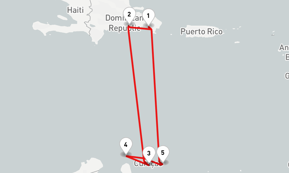 7 days, round-trip Caribbean Charms 8日間