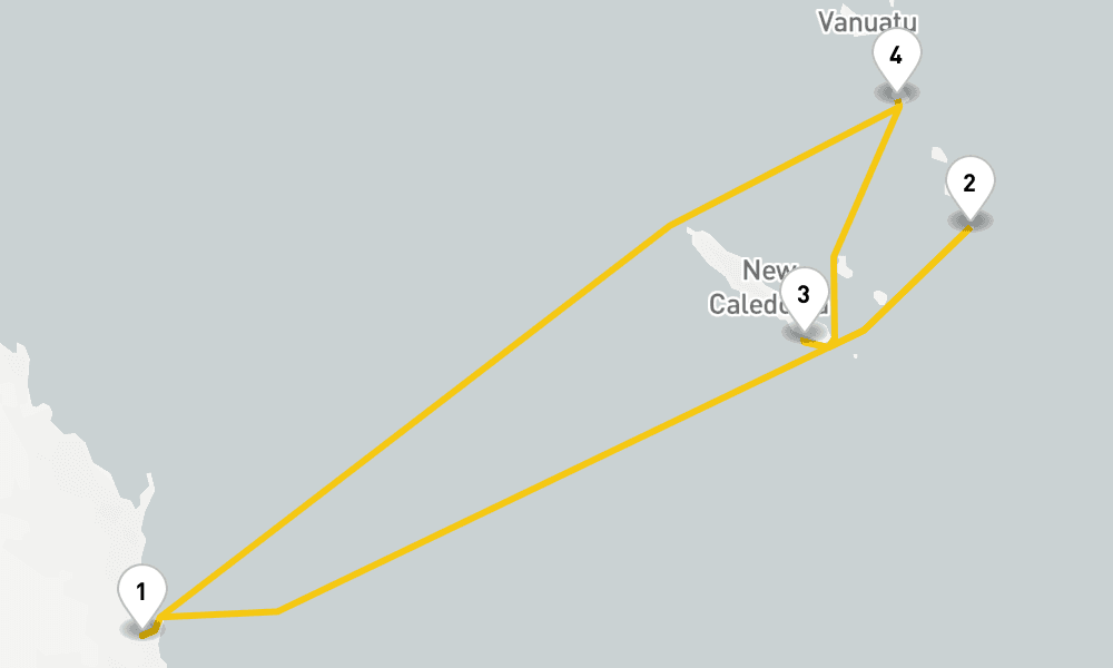 8 days, round-trip South Pacific Cruise 9日間