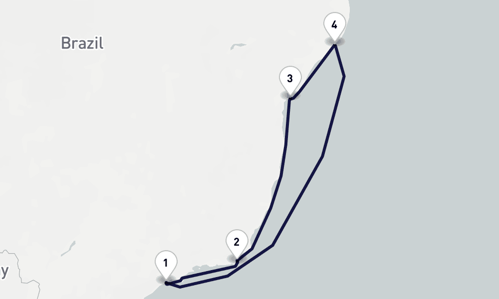 7 days, round-trip South America 8日間