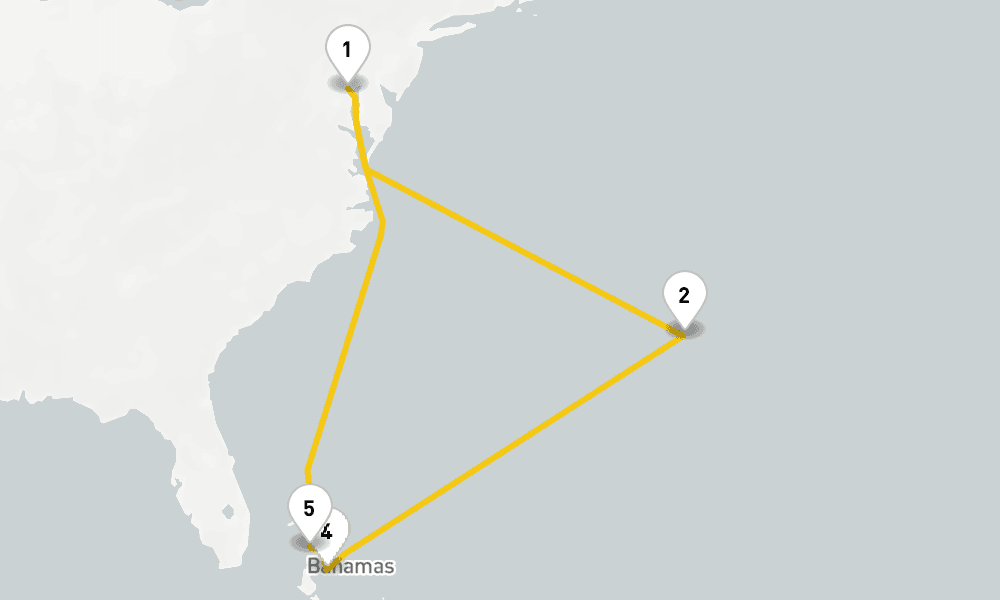 9 days, round-trip Bermuda Perfect Day Cruise 10日間